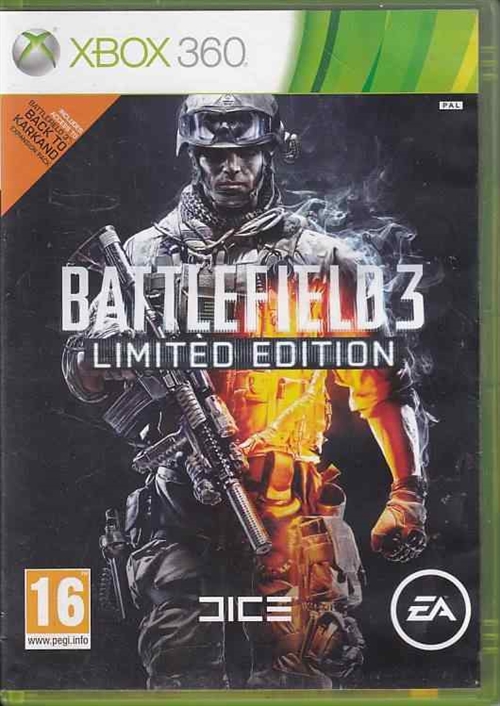 Battlefield 3 Limited Edition - XBOX 360 (B Grade) (Genbrug)
